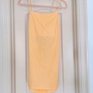 Yellow tie back dress